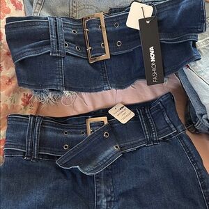 Fashion Nova Dark Blue High Rise Jeans